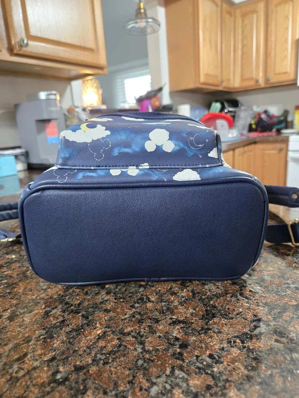 Loungefly Kids Navy Cloud & Mickey Mini Backpack